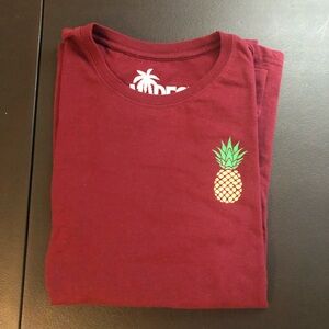 Maroon Pineapple T-Shirt
